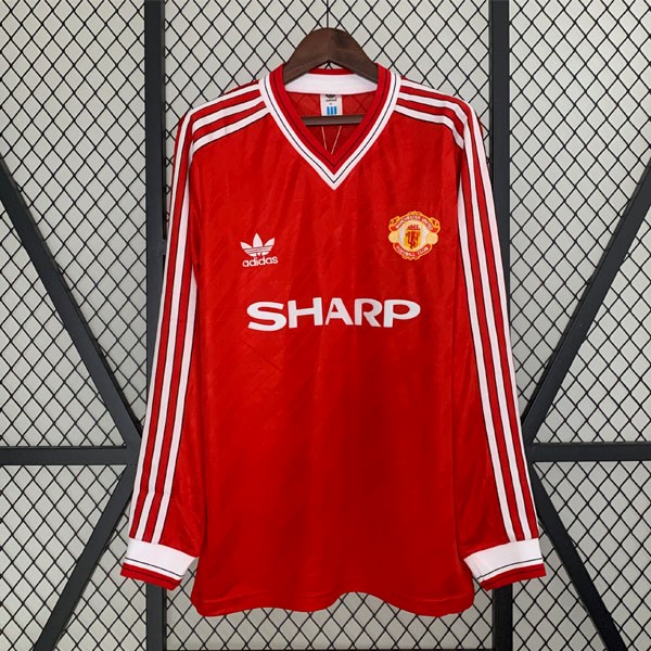 Tailandia Camiseta Manchester United Replica Primera Ropa ML Retro 1986 1988